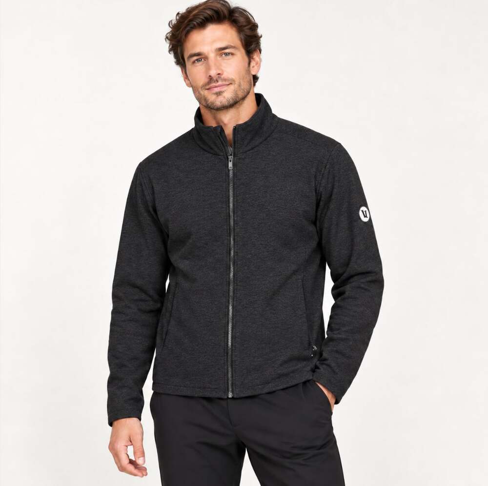 VUORI Echo Insulated Jacket 1.0 Heathered Black Sz S $198